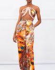 Danfo printed satin pants