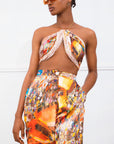 Danfo printed satin pants