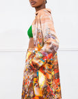 Danfo printed satin blouse