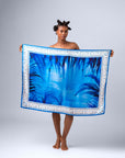 XL Silk Scarf Blue Amazonia – Omar Mahfoudi x MBD Collection